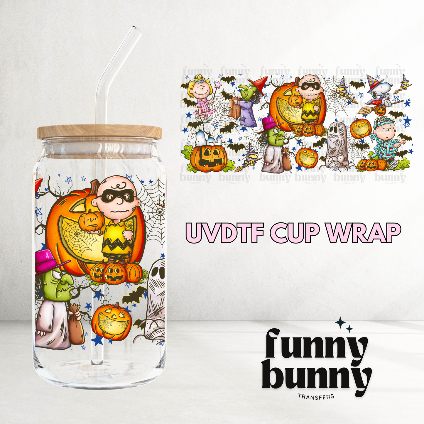 The Great Pumpkin - 16oz UVDTF Cup Wrap