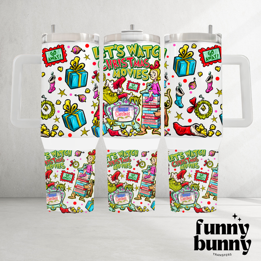 Green Guy Movies - 40oz UVDTF Tumbler Wrap