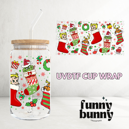 Grnchy Socks - 16oz UVDTF Cup Wrap