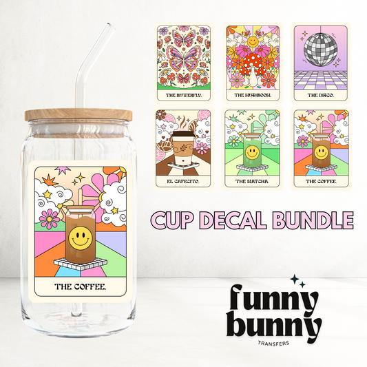 Groovy Coffee Girly - UVDTF Decal Bundle