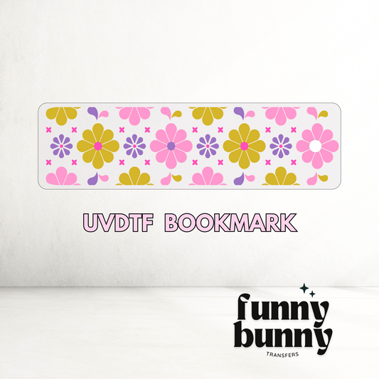 Groovy Flowers - UVDTF Bookmark Decal