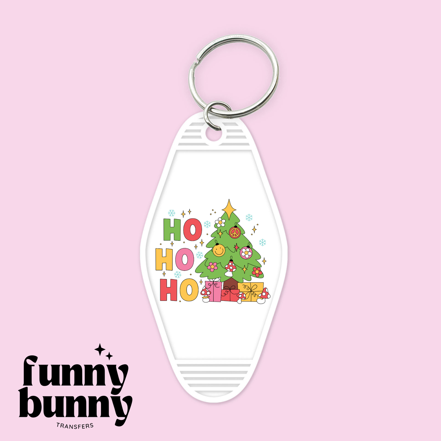 Groovy HO HO HO Tree - Motel Keychain