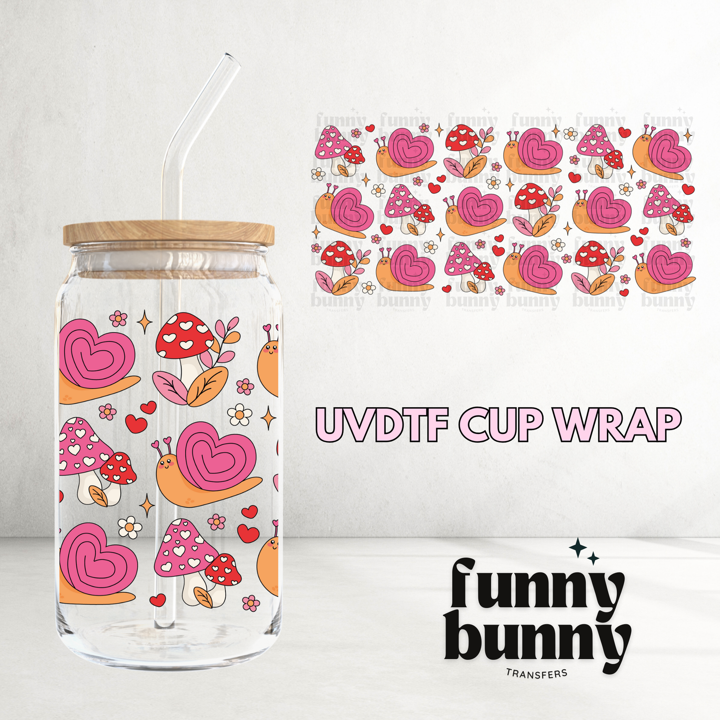 Groovy Love Nail - 16oz UVDTF Cup Wrap