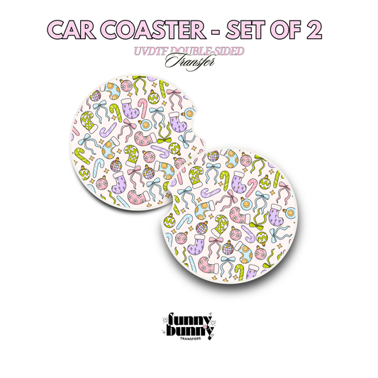 Groovy Merry & Bright - UVDTF Coaster