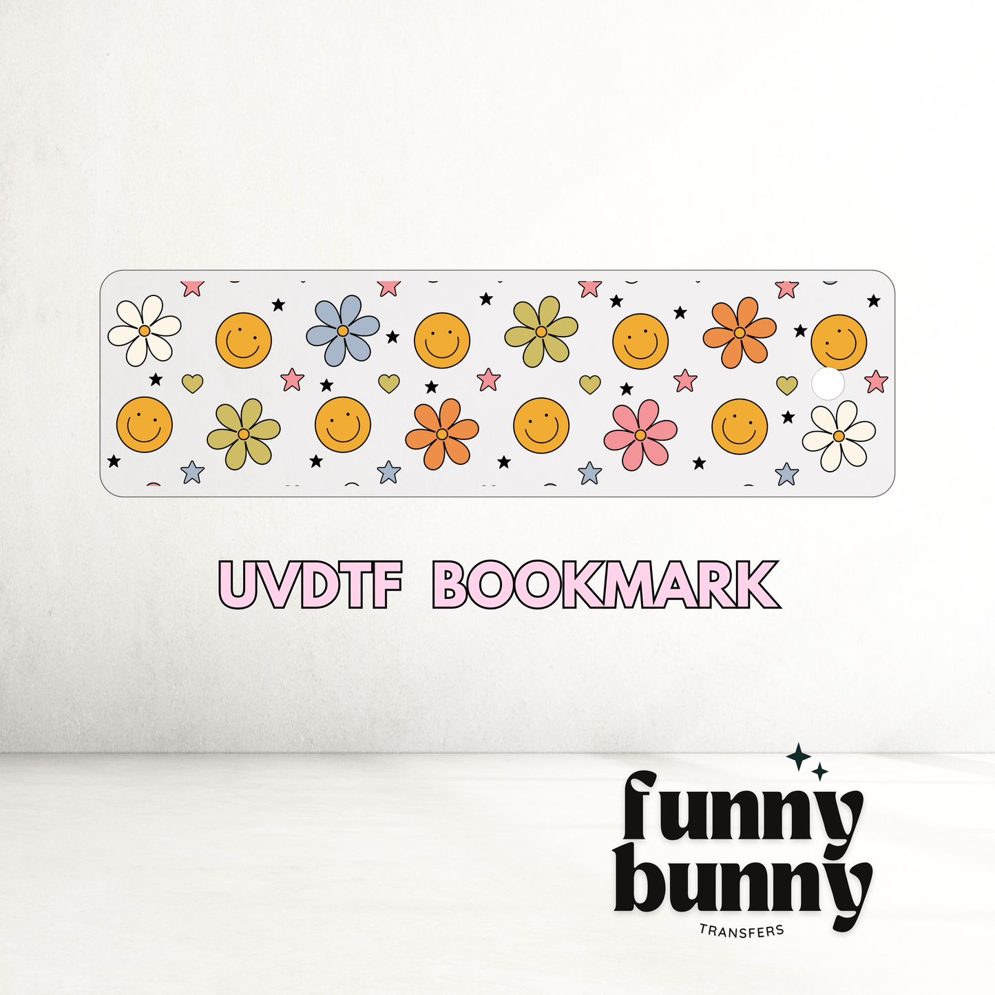 Groovy Smiles - UVDTF Bookmark Decal