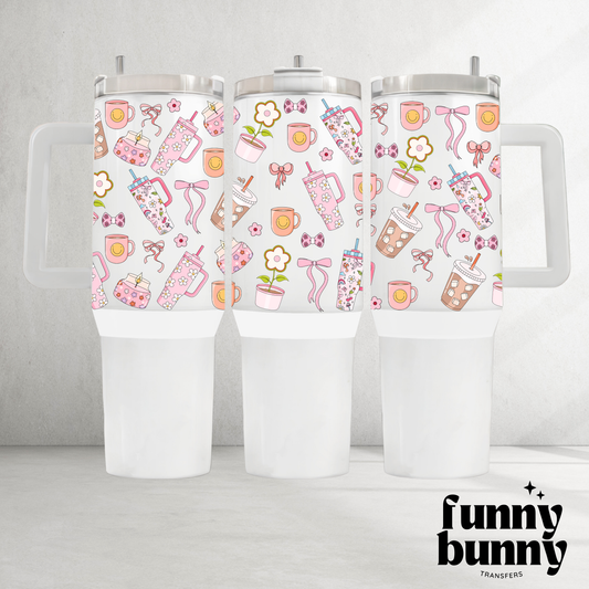 Groovy Smiley Tumblers - 40oz UVDTF Tumbler Wrap