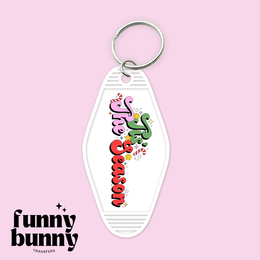 Groovy Tis The Season - Motel Keychain