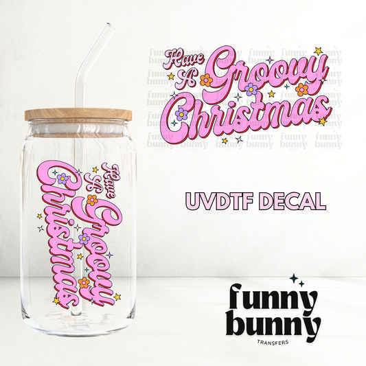 Groovy Xmas - UVDTF Decal