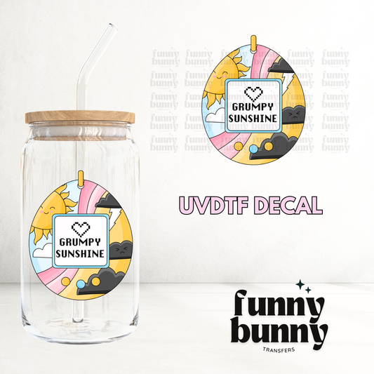 Grumpy Sunshine - UVDTF Decal