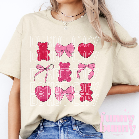 Gummy Hearts - DTF Transfer