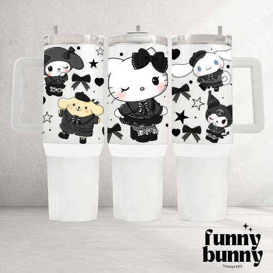 Kitty Goth Cuties - 40oz UVDTF Tumbler Wrap