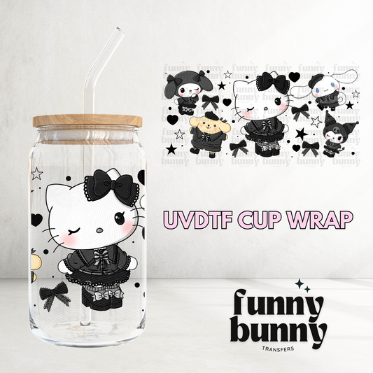 Kitty Goth Cuties - 16oz UVDTF Cup Wrap