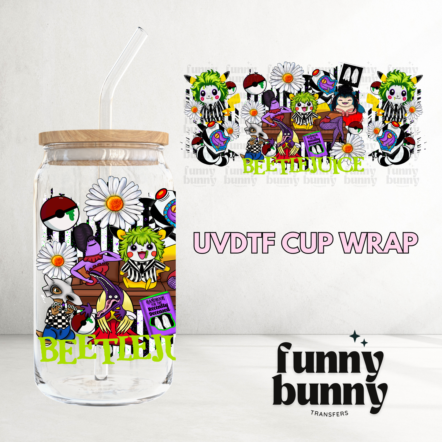 Hallow Pikabeetle - 16oz UVDTF Cup Wrap