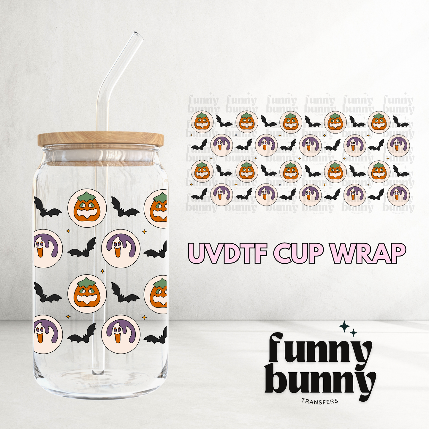 Halloween Cookies - 16oz UVDTF Cup Wrap