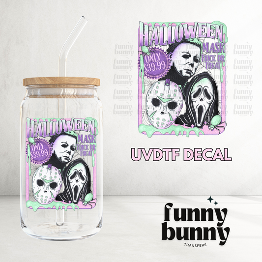 Halloween Mask - UVDTF Decal