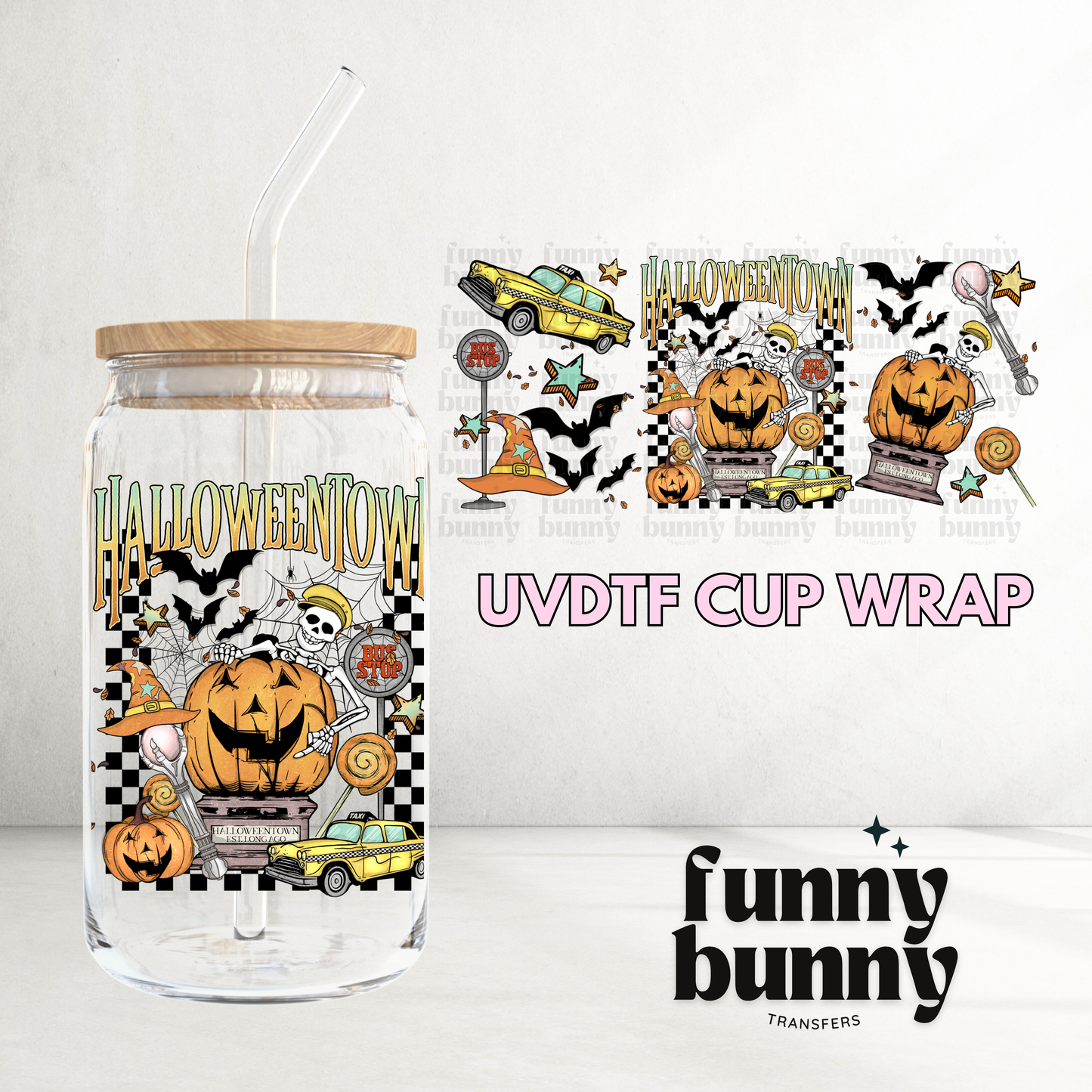 Halloween Pumpkin - 16oz UVDTF Cup Wrap