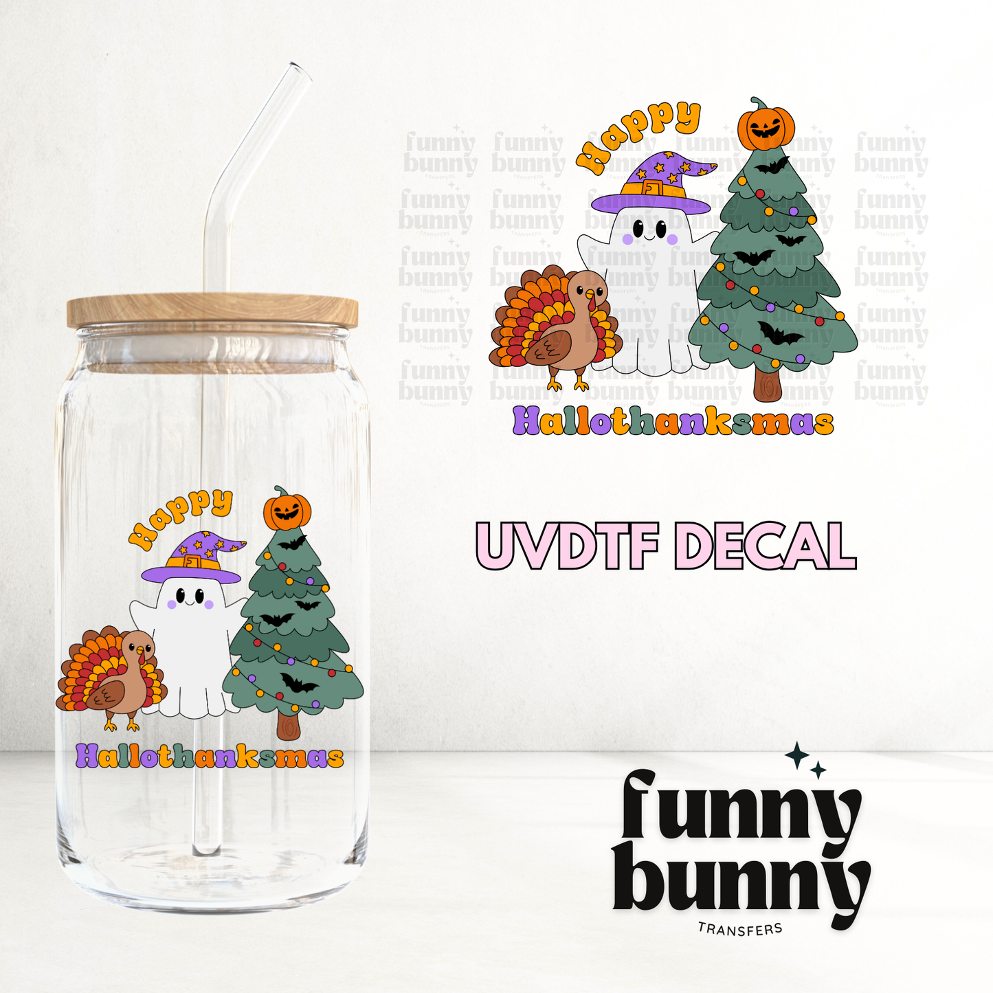 Hallowthanksmas - UVDTF Decal