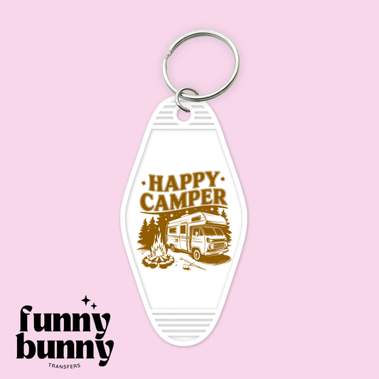 Happy Camper Vibes - Motel Keychain