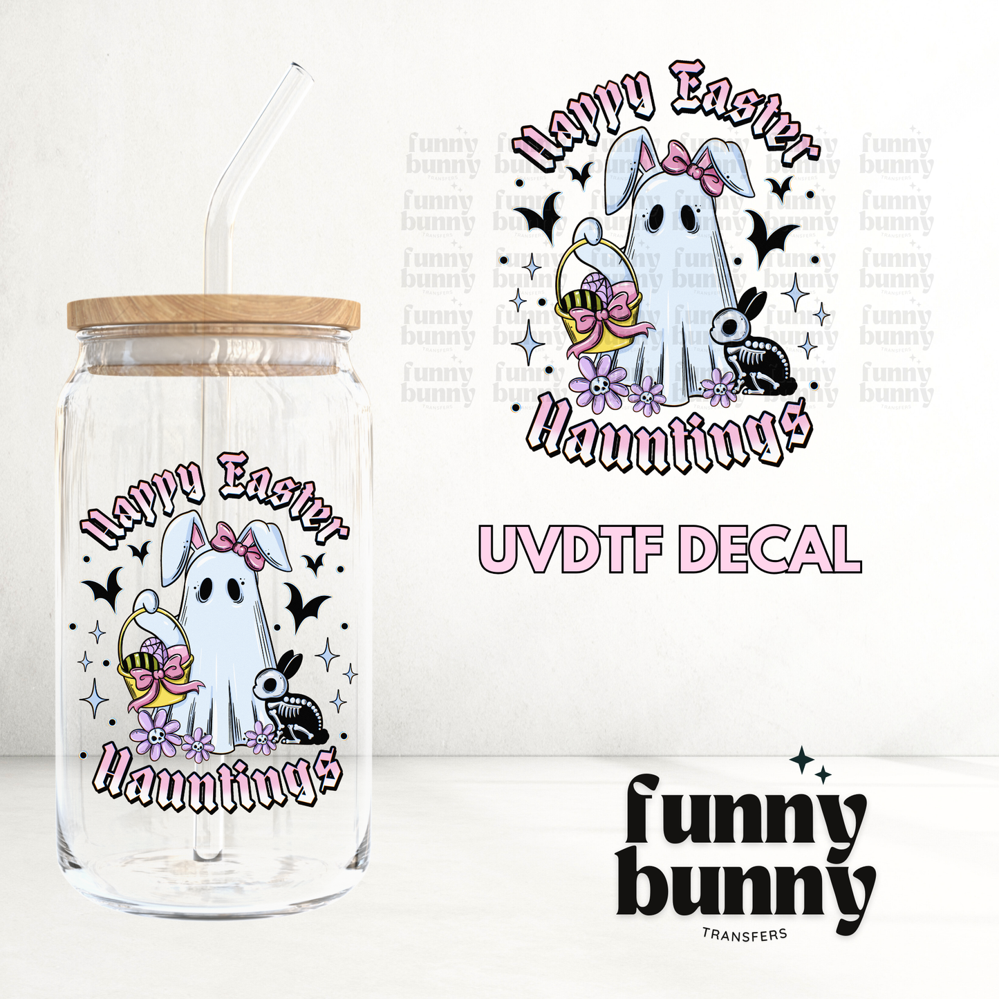 Happy Easter Hauntings - UVDTF Decal