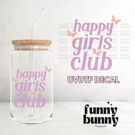 Happy Girls Club Lavender - UVDTF Decal