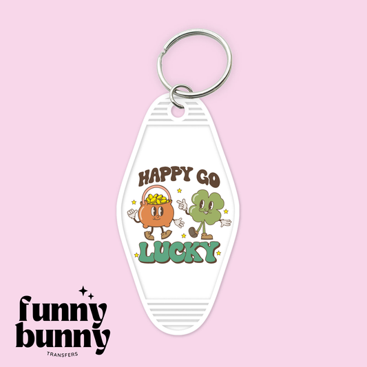 Happy Go Lucky - Motel Keychain