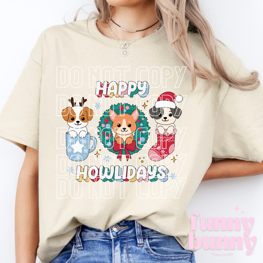 Happy Howlidays - DTF Transfer