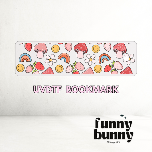 Happy Retro Berries - UVDTF Bookmark Decal