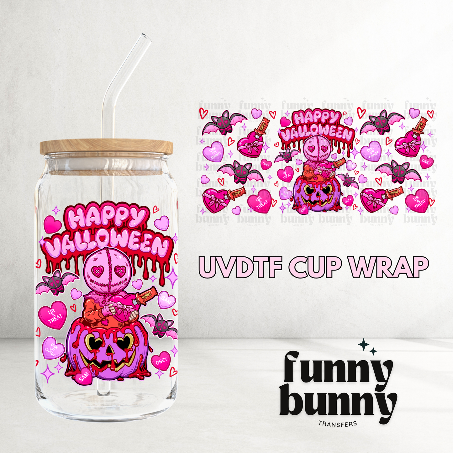 Happy Valloween - 16oz UVDTF Cup Wrap