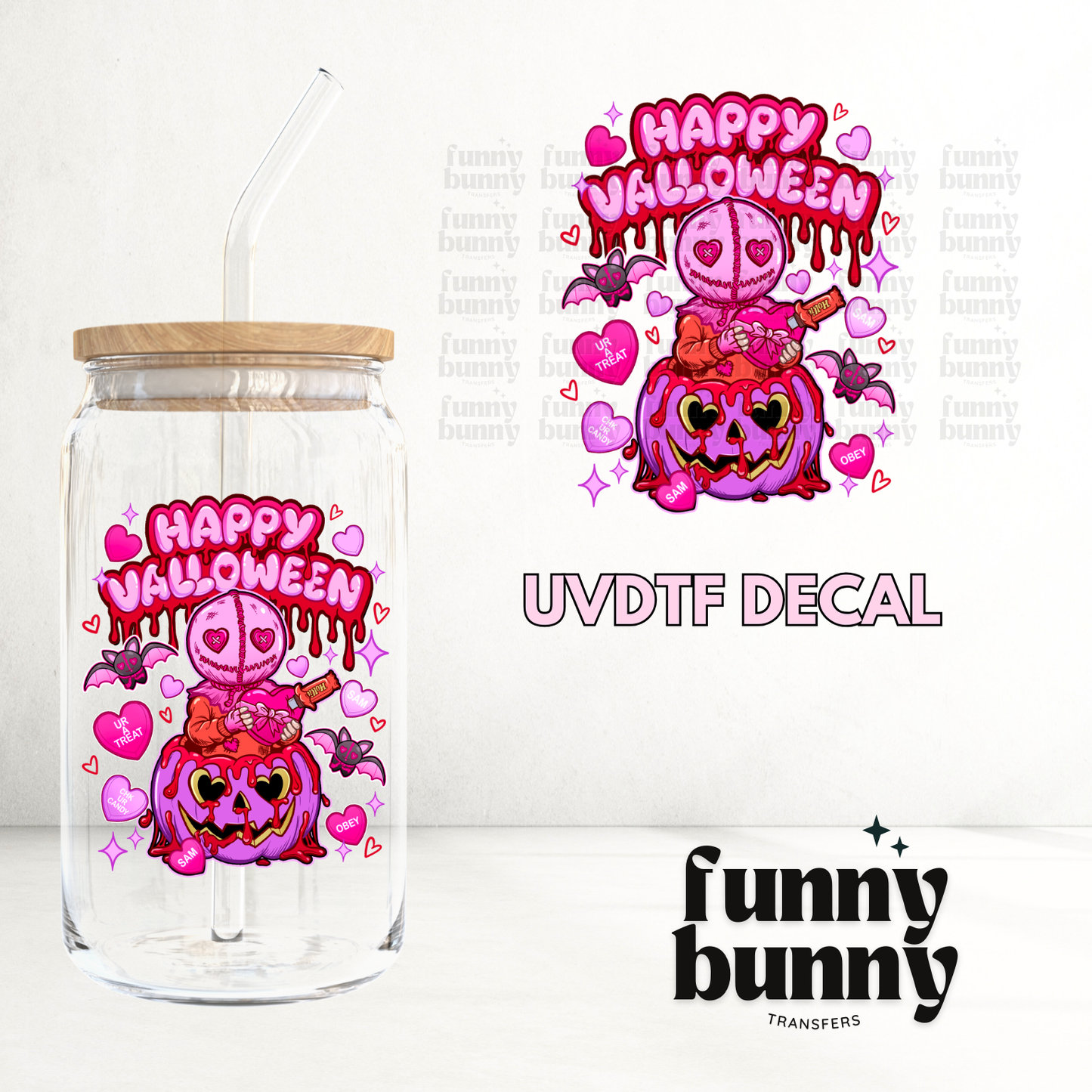 Happy Valloween - UVDTF Decal