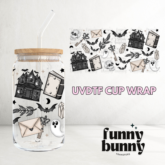 Haunted Haus - 16oz UVDTF Cup Wrap