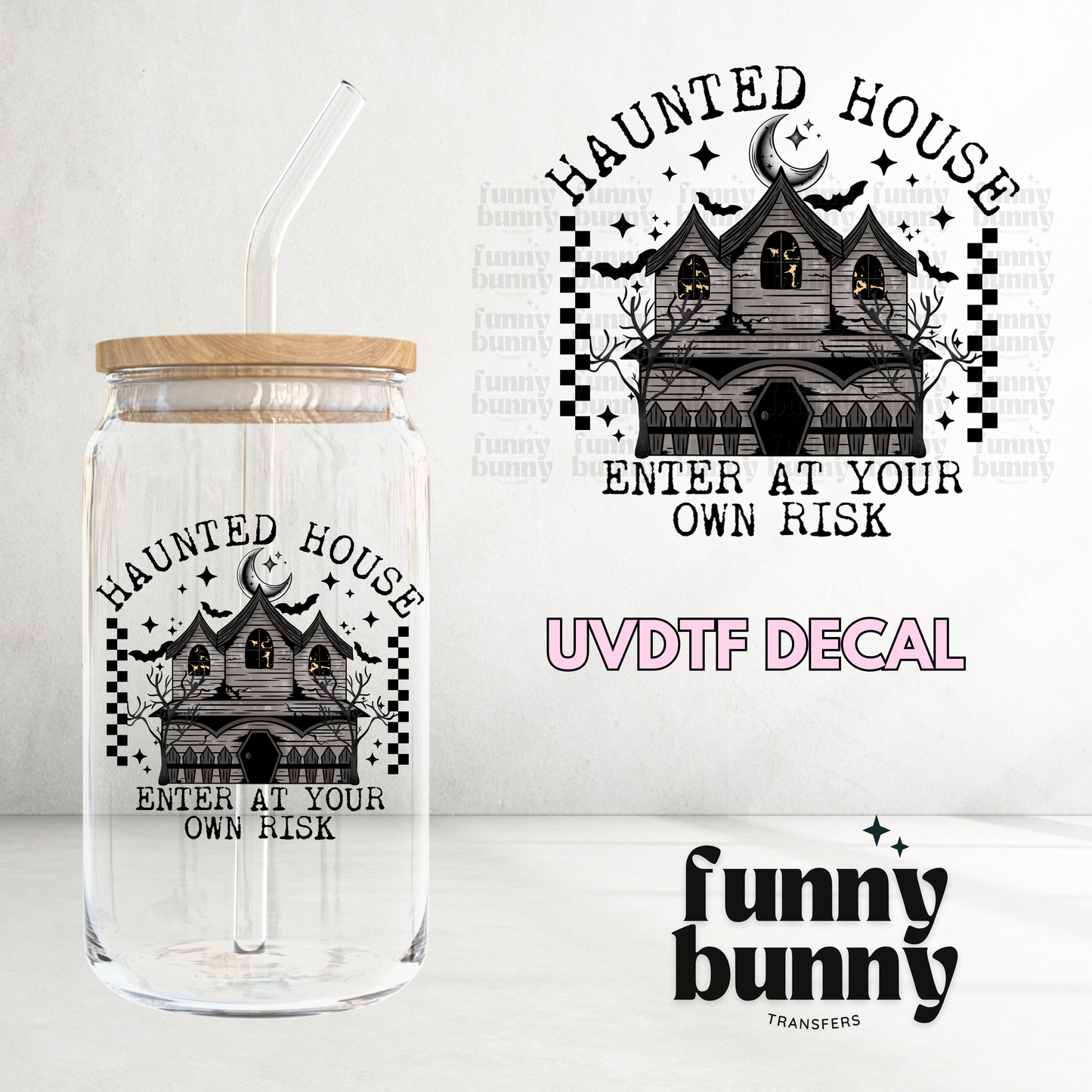 Haunted House - UVDTF Decal