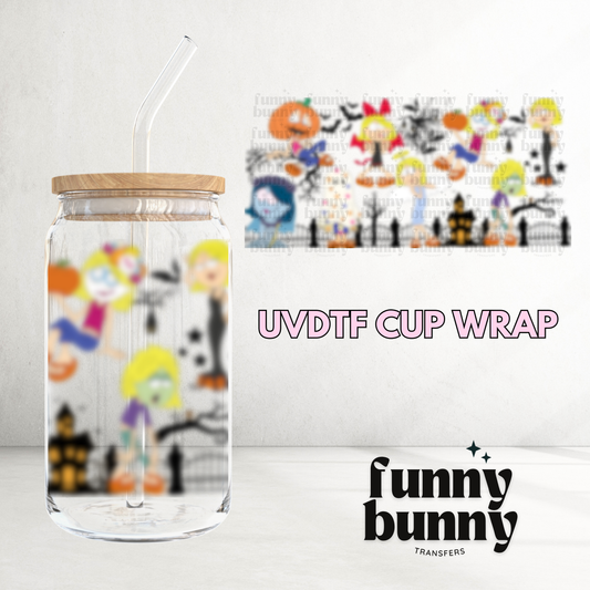 Haunted Spooky Lizzie - 16oz UVDTF Cup Wrap