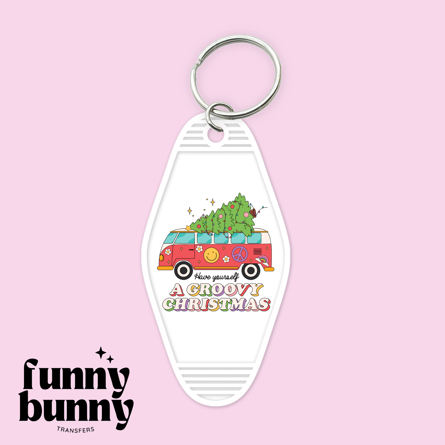 Have A Groovy Xmas - Motel Keychain