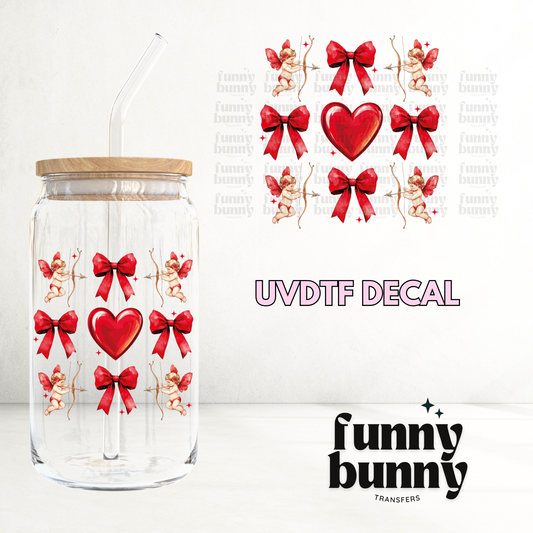 Heart Bows Cupid - UVDTF Decal