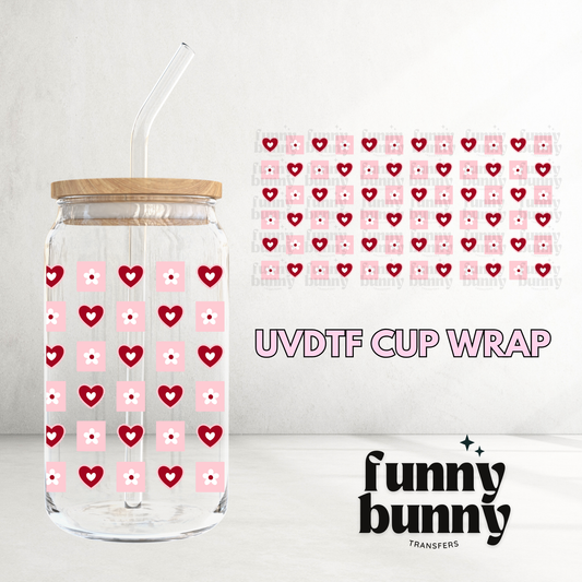 Hearts Overload - 16oz UVDTF Cup Wrap