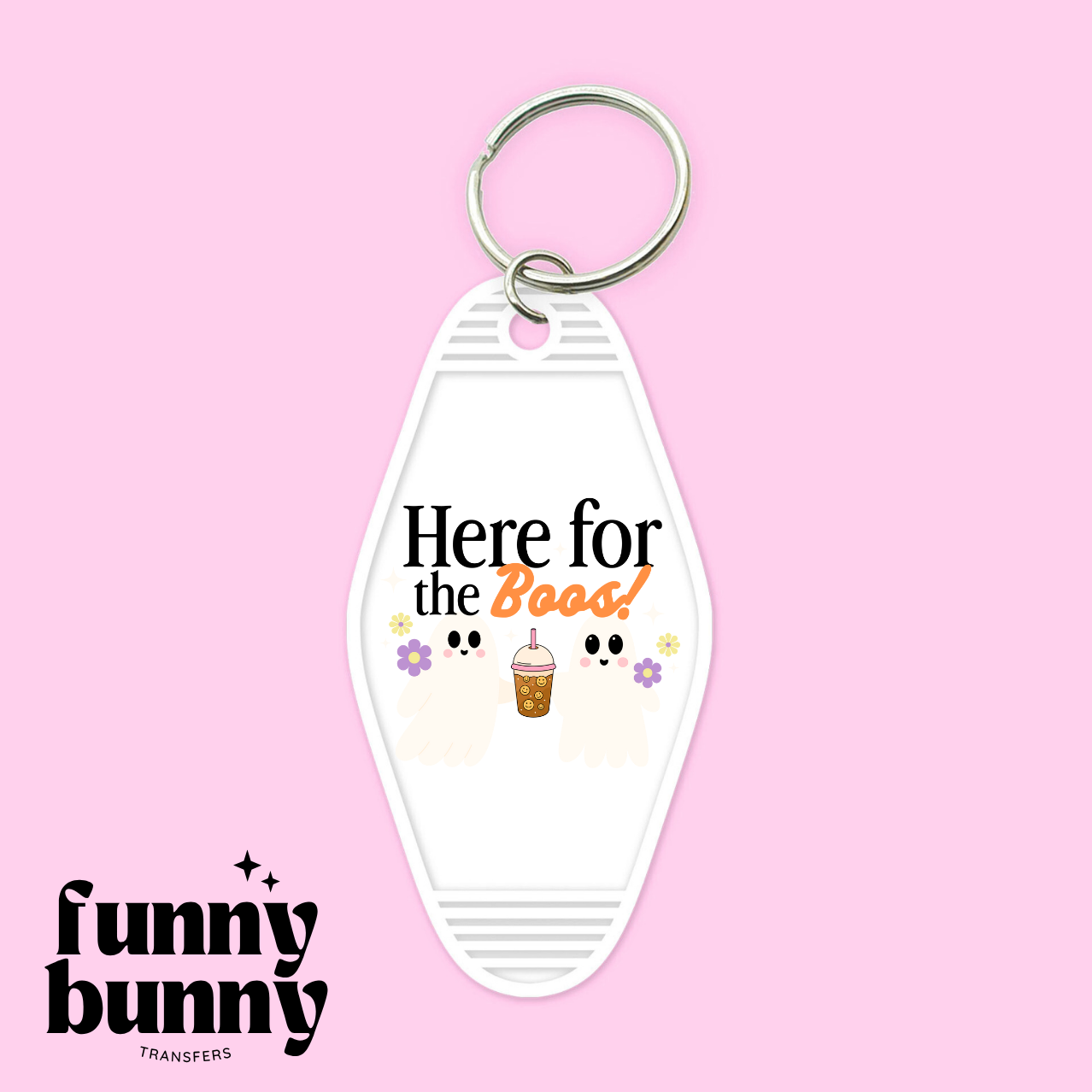 Here For The Boos 2.0  - Motel Keychain