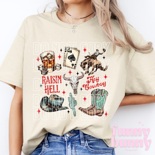 Hey Cowboy - DTF Transfer