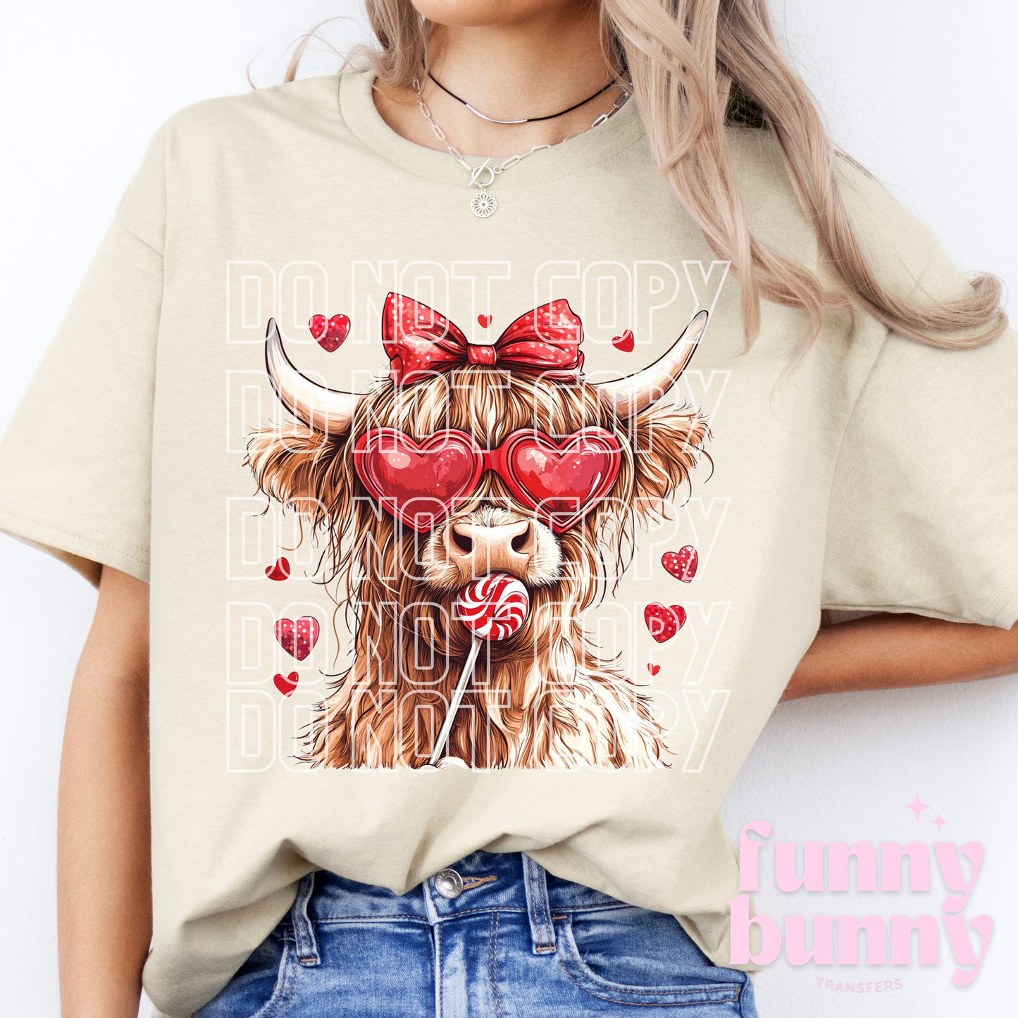 Highland Cow Lolly Cutie - DTF Transfer