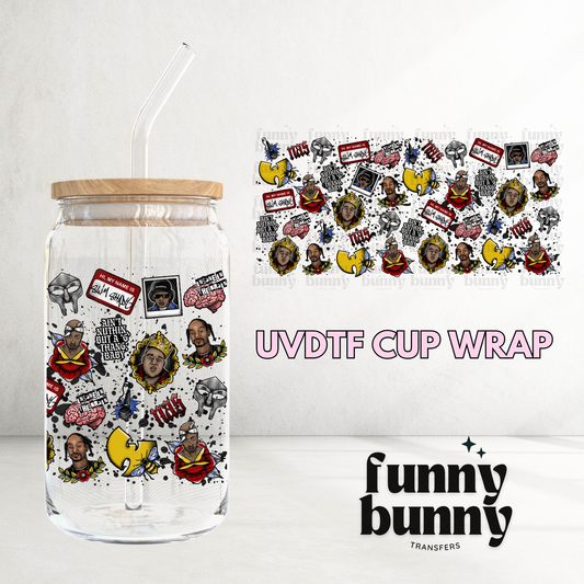 Hip Hop Legends - 16oz UVDTF Cup Wrap