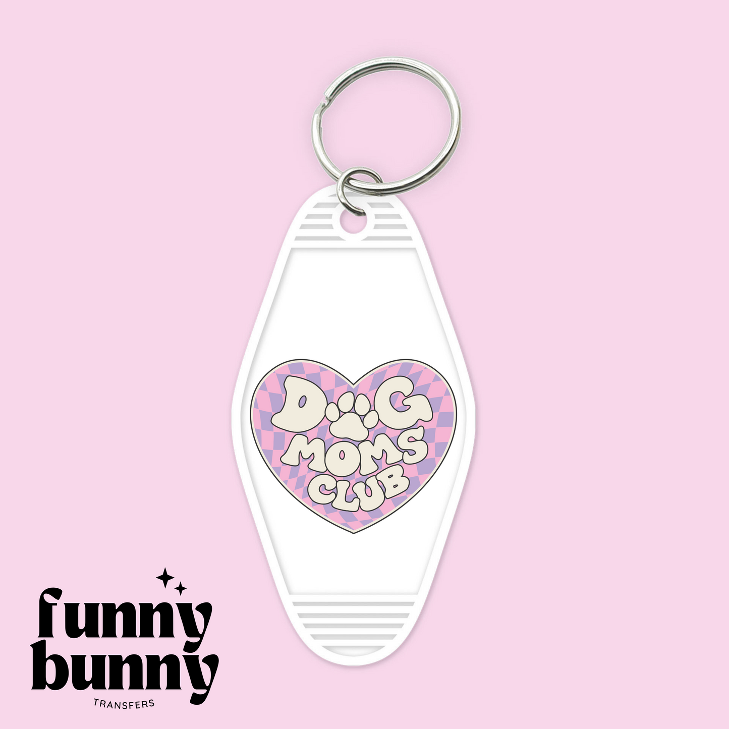 Hippie Dog Mom Club - Motel Keychain