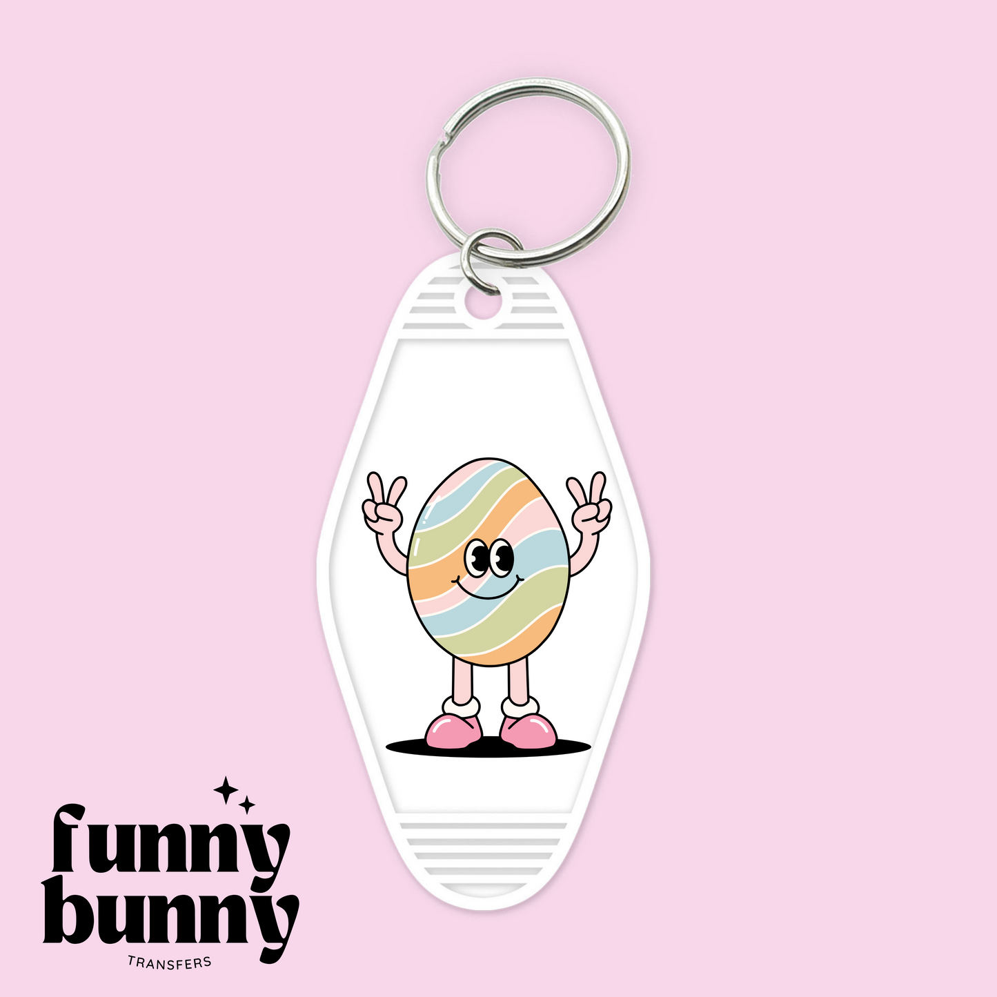 Hippie Easter Egg - Motel Keychain