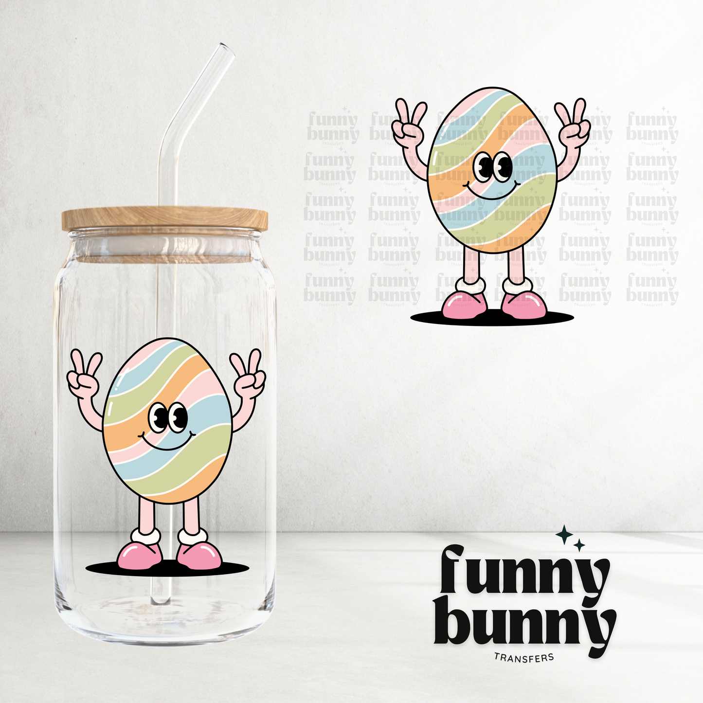 Hippie Easter Egg - UVDTF Decal