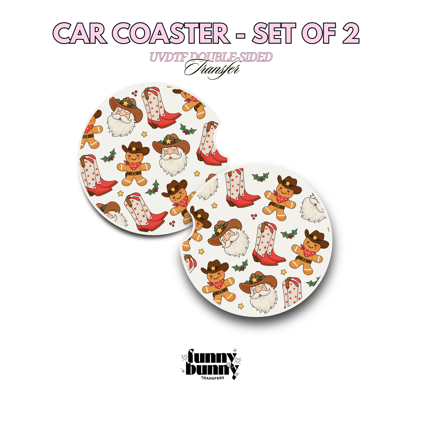 Ho Ho Howdy - UVDTF Coaster