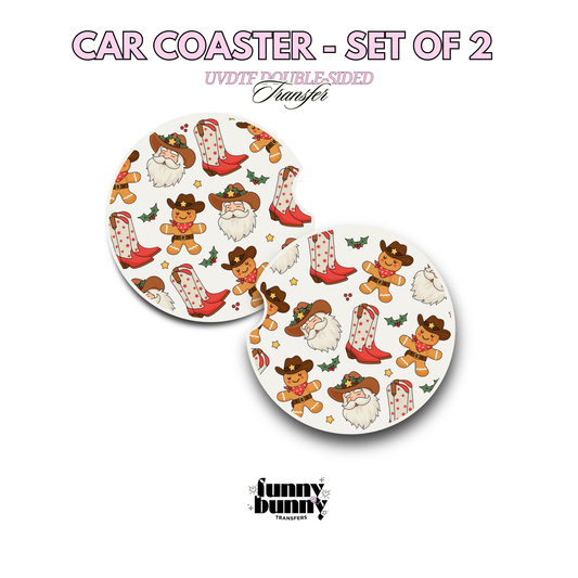 Ho Ho Howdy - UVDTF Coaster