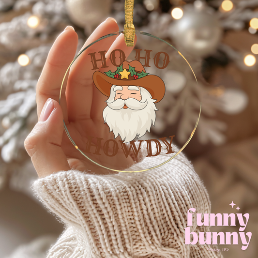 Ho Ho Howdy - UVDTF Ornament Decal