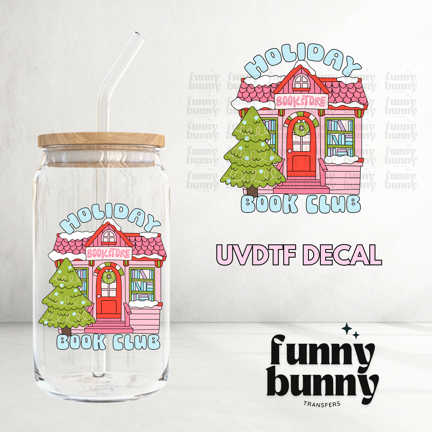 Holiday Bookstore - UVDTF Decal