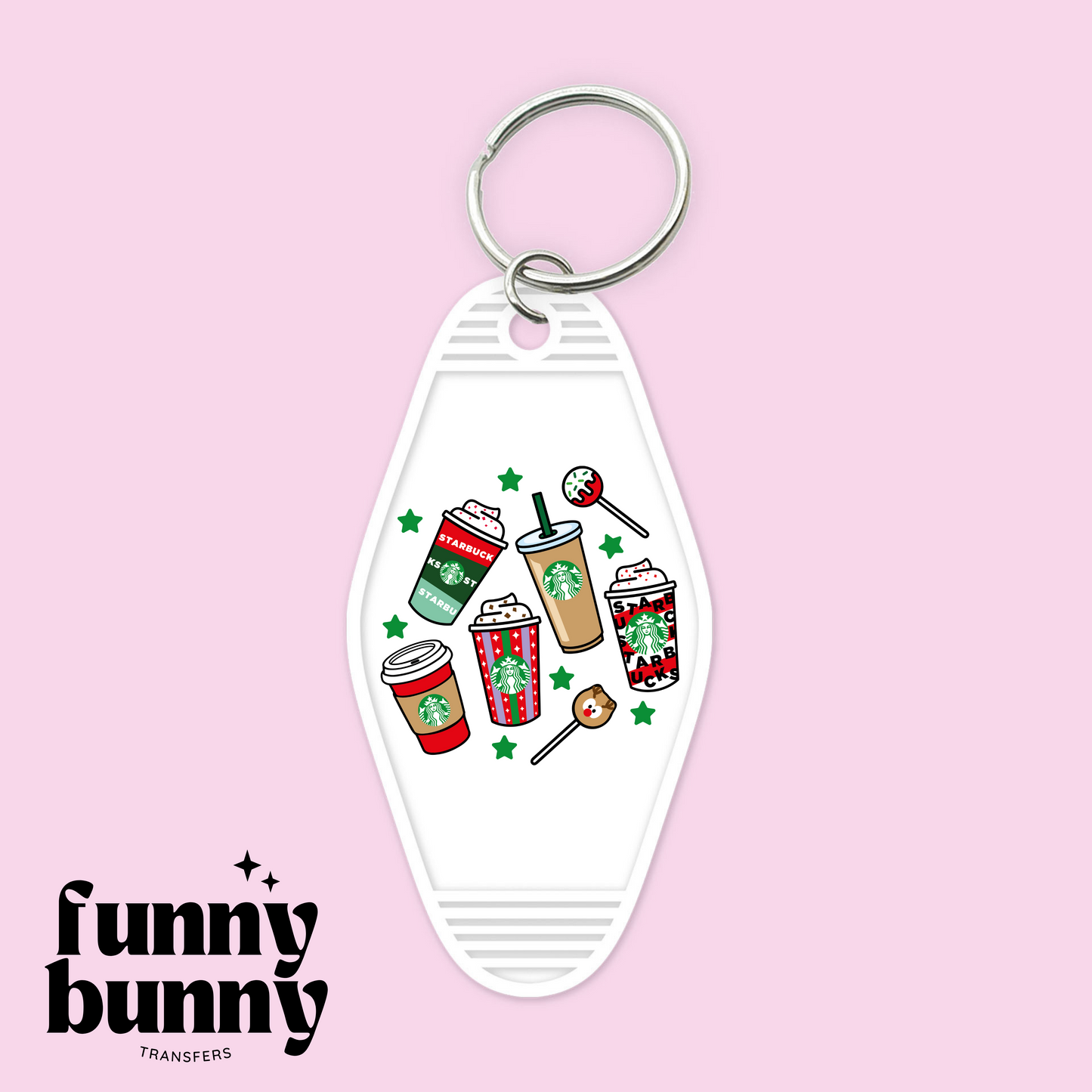 Holiday Drinks - Motel Keychain