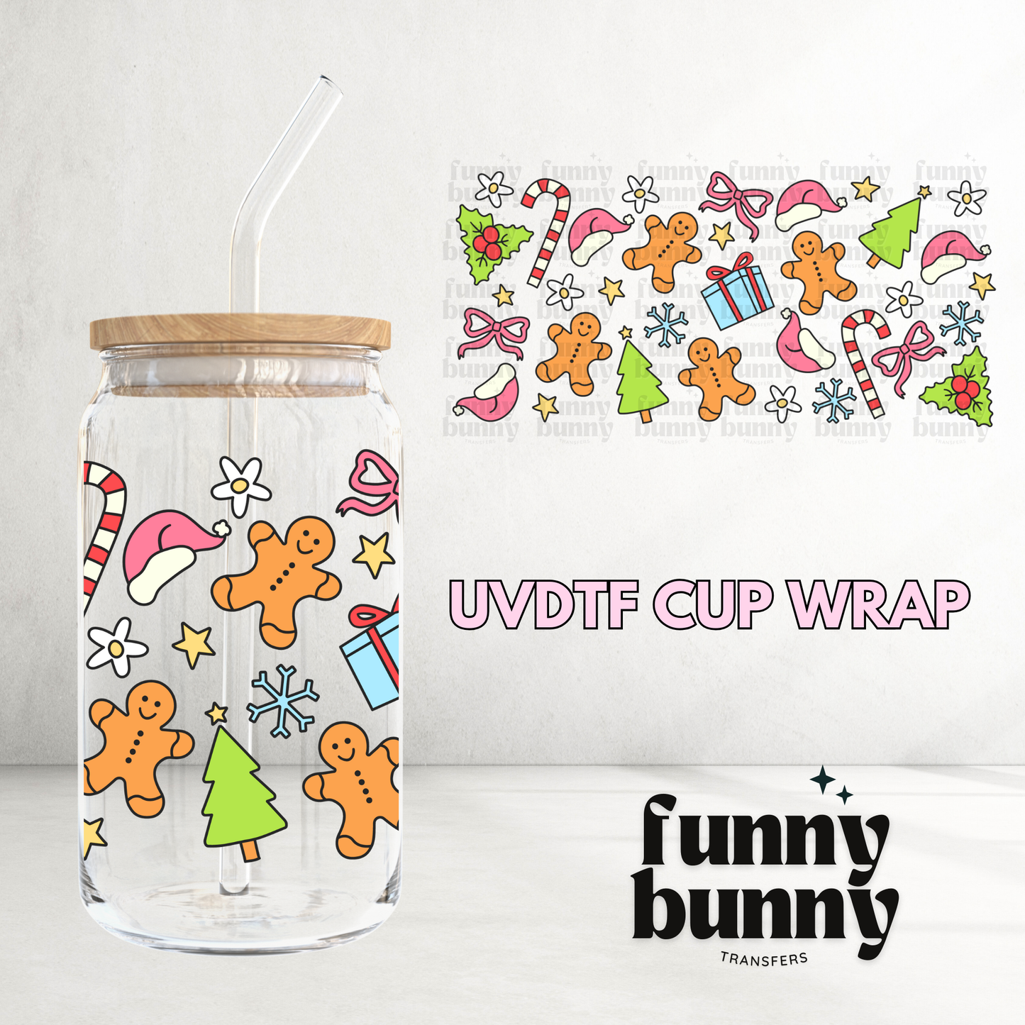 Holiday Essentials - 16oz UVDTF Cup Wrap