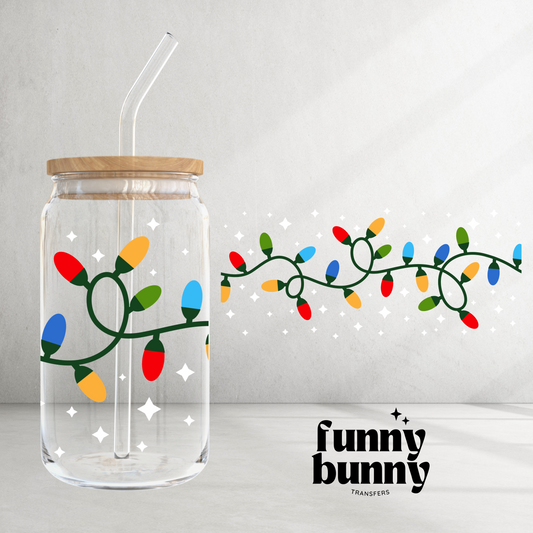 Holiday Lights - 16oz UVDTF Cup Wrap