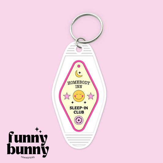 Homebody Inn Yellow  - Motel Keychain